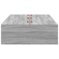 Легло с място за съхранение Сив Сонома 90 x 200 cm