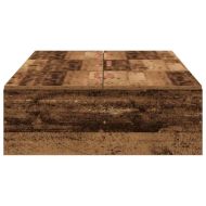 Легло с място за съхранение Старо дърво 100 x 200 cm