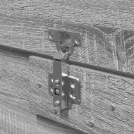 Легло с място за съхранение Сив Сонома 200 x 200 cm