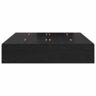 Легло с място за съхранение Черния дъб 140 x 200 cm