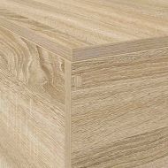 Легло с място за съхранение Сонома дъб 140 x 200 cm