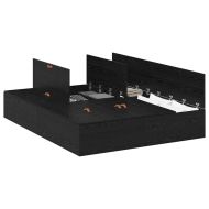 Легло с място за съхранение Черния дъб 150 x 200 cm