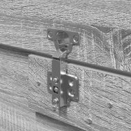 Легло с място за съхранение Сив Сонома 150 x 200 cm