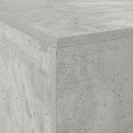 Легло с място за съхранение Циментено сиво 160 x 200 cm