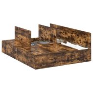 Легло с място за съхранение Димян дъб 160 x 200 cm