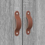 Легло с място за съхранение Сив Сонома 160 x 200 cm