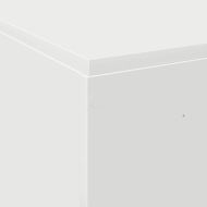 Легло с място за съхранение Бяло 120 x 190 cm Инженерно дърво