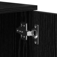 Легло с място за съхранение Черния дъб 100 cm Инженерно дърво