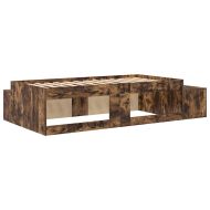 Легло с място за съхранение Димян дъб 80 cm Инженерно дърво