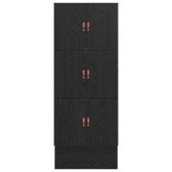 Легло с място за съхранение Черния дъб 90 cm Инженерно дърво