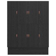 Легло с място за съхранение Черния дъб 200 cm Инженерно дърво