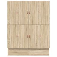 Легло с място за съхранение Сонома дъб 200 cm Инженерно дърво