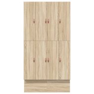 Легло с място за съхранение Сонома дъб 120 cm Инженерно дърво