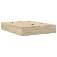 Легло с място за съхранение Сонома дъб 140 cm Инженерно дърво