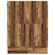 Легло с място за съхранение Старо дърво 180 cm Инженерно дърво