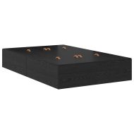 Легло с място за съхранение Черния дъб 120 cm Инженерно дърво