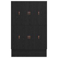 Легло с място за съхранение Черния дъб 140 cm Инженерно дърво