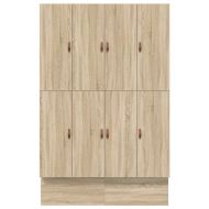 Легло с място за съхранение Сонома дъб 135 cm Инженерно дърво