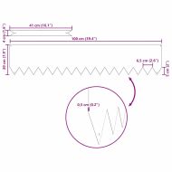 Ограда за трева 50 pcs Сребрист 100 x 0.05 x 20 см