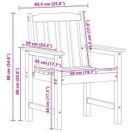 Градински стол 4 pcs Бяло 65.5 x 59 x 88 см Полиетилен
