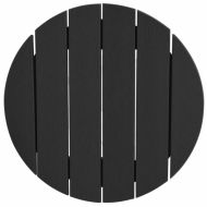 Комплект бар за градина 3 pcs Черно HDPE