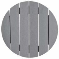 Комплект бар за градина 3 pcs Светлосиво HDPE