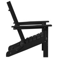 Градински мебели за отдих 2 pcs Черно 74.5 x 80.5 x 90 см