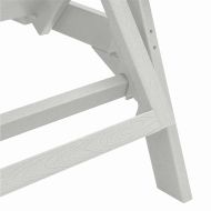 Градински мебели за отдих 2-човек 2 pcs Бяло 53 x 195.5 x 30 см