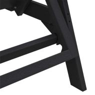 Градински мебели за отдих 2 pcs Черно 53 x 195.5 x 30 см