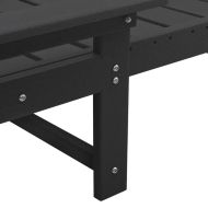 Градински мебели за отдих 2 pcs Черно 53 x 195.5 x 30 см