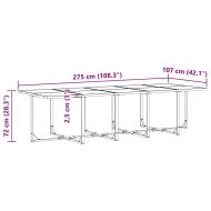 Комплект за хранене в градината 11 pcs Черно Стомана