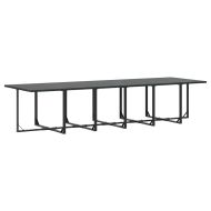 Комплект за хранене в градината 17 pcs Черно Стомана