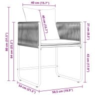 Комплект за хранене в градината 7 pcs Черно Стомана