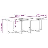 Комплект за хранене в градината 13 pcs Черно Стомана