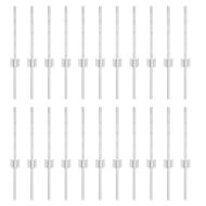 Оградни стълбове 22 pcs Сребрист 80 cm Стомана