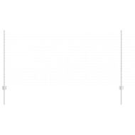 Оградни стълбове 44 pcs Сребрист 160 cm Стомана