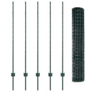 Ограда и колче Зелен 1,4 x 10 m Стомана