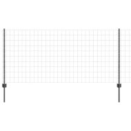 Ограда и колче Сив 1 x 10 m Стомана
