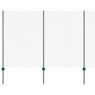 Ограда и колче Зелен 1,5 x 25 m Стомана