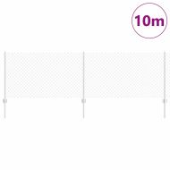 Ограда и колче Сребрист 0,8 x 10 m Стомана