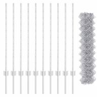 Ограда и колче Сребрист 1 x 10 m Стомана