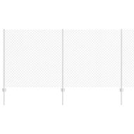 Ограда и колче Сребрист 1,2 x 10 m Стомана