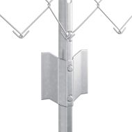 Ограда и колче Сребрист 0,4 x 10 м Стомана