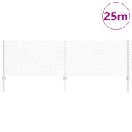 Ограда и колче Сребрист 0,8 x 25 m Стомана