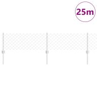 Ограда и колче Сребрист 0,4 x 25 м Стомана