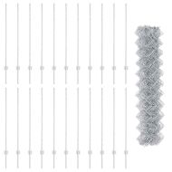 Ограда и колче Сребрист 1,2 x 25 m Стомана