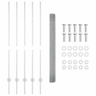 Ограда и колче Сребрист 1,4 x 10 m Стомана