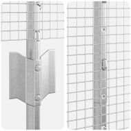 Ограда и колче Сребрист 1,2 x 25 m Стомана