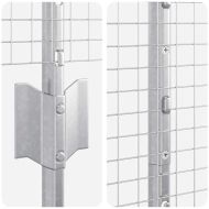 Ограда и колче Сребрист 1,4 x 25 m Стомана