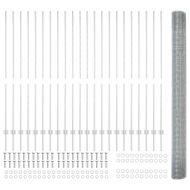 Ограда и колче Сребрист 1,5 x 50 m Стомана